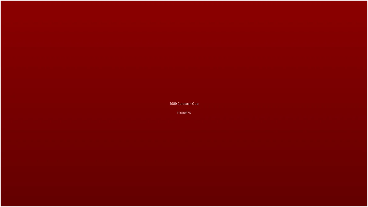 j9九游会1989年欧冠决赛球队庆祝场景